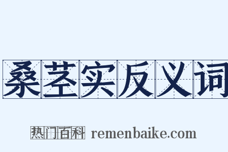 桑茎实反义词是什么意思的图片